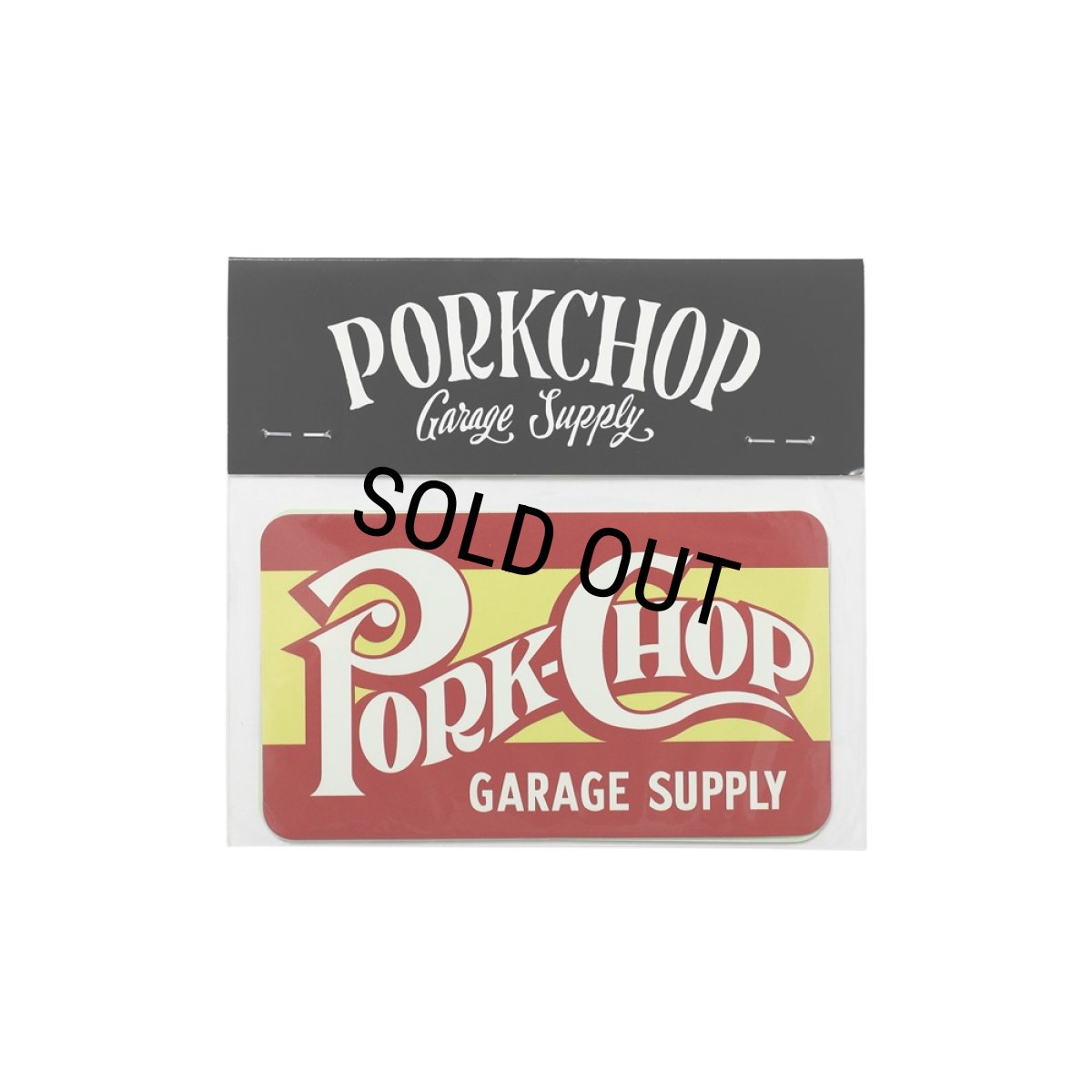 画像2: PORKCHOP/SQUARE STICKER SET［ステッカー2枚セット-24秋冬］ (2)