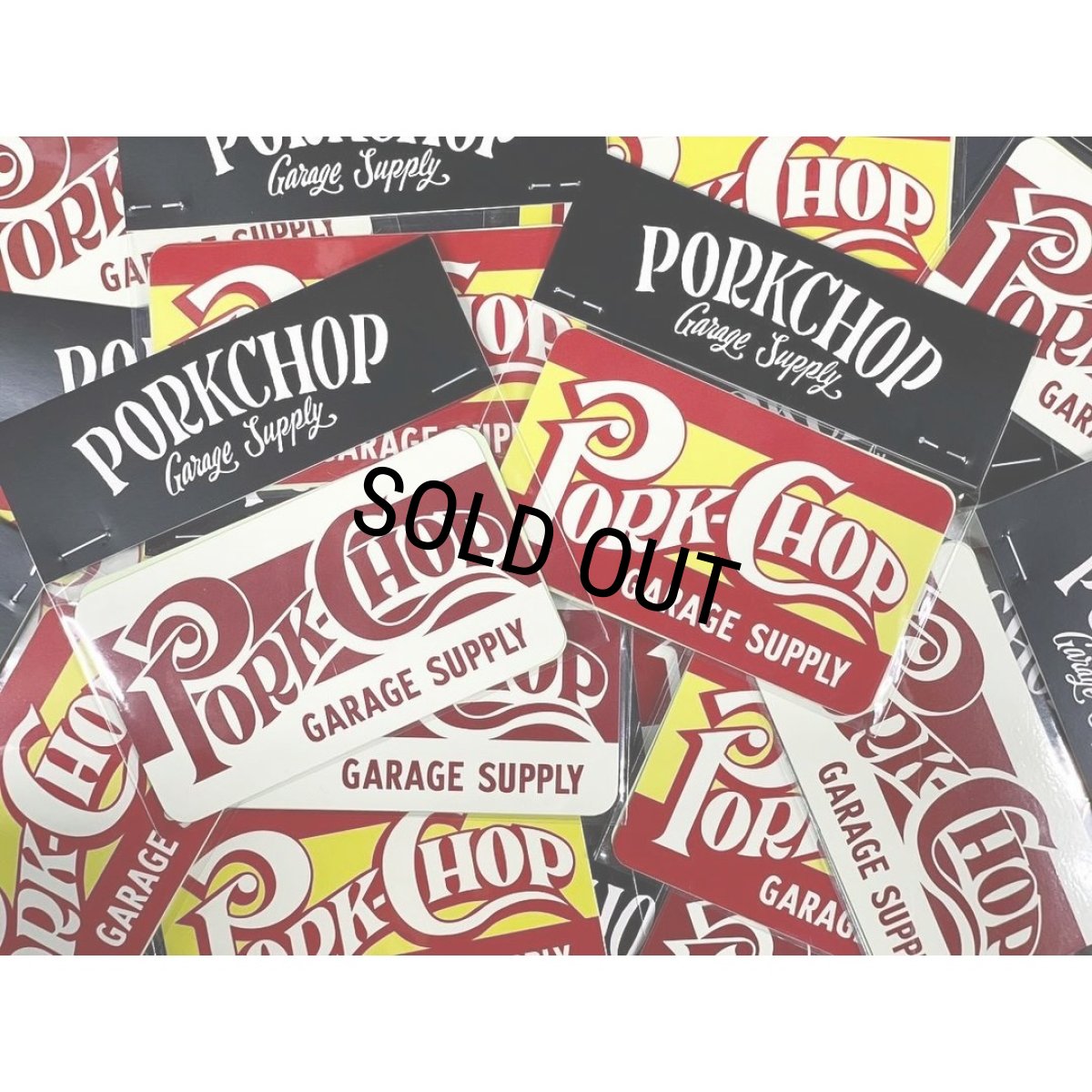 画像4: PORKCHOP/SQUARE STICKER SET［ステッカー2枚セット-24秋冬］ (4)