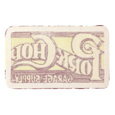 画像2: PORKCHOP/SQUARE LOGO MAT（RED/YELLOW）［スクエアロゴマット-24秋冬］ (2)