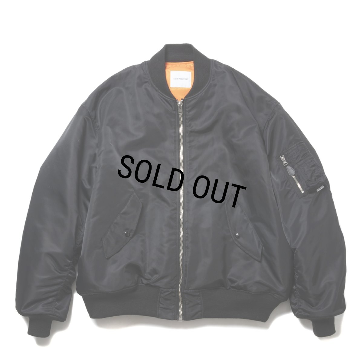 画像1: COOTIE PRODUCTIONS/Error Fit MA-1 Flight Jacket（Black）［エラーフィットMA-1フライトJKT-24秋冬］ (1)