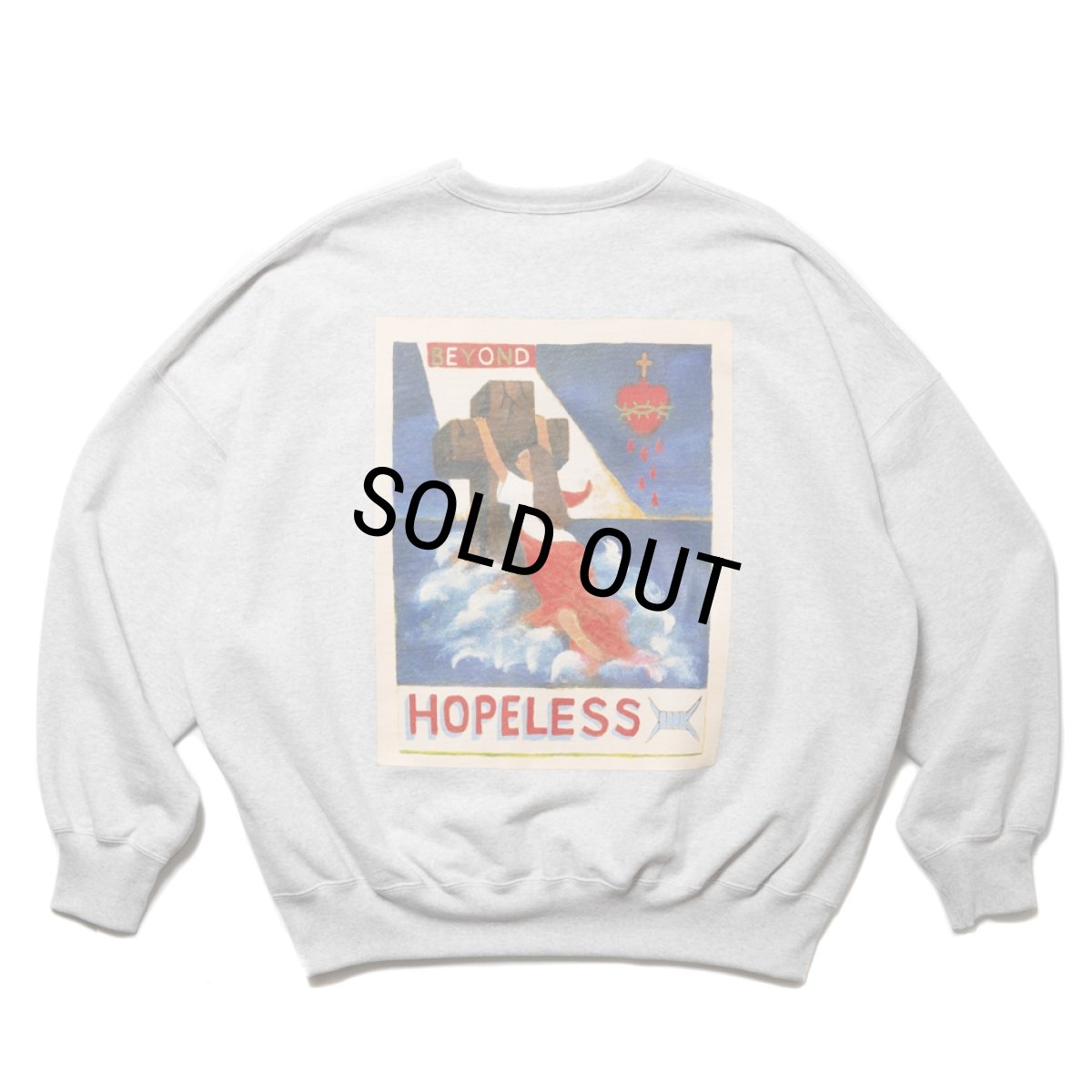 画像1: COOTIE PRODUCTIONS/Print Sweat Crew（BEYOND HOPELESS）（Oatmeal）［スウェットクルー-24秋冬］ (1)