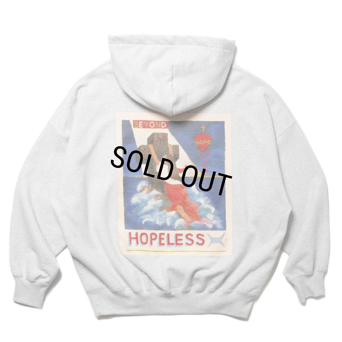 画像1: COOTIE PRODUCTIONS/Print Sweat Hoodie（BEYOND HOPELESS）（Oatmeal）［スウェットフーディー-24秋冬］ (1)