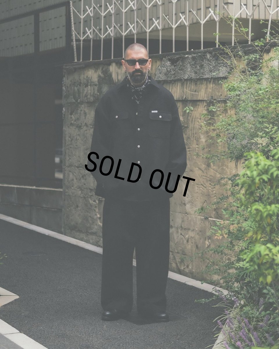 画像4: COOTIE PRODUCTIONS/Needle Punch Twill CPO Jacket（Black）［ニードルパンチツイルCPO JKT-24秋冬］ (4)