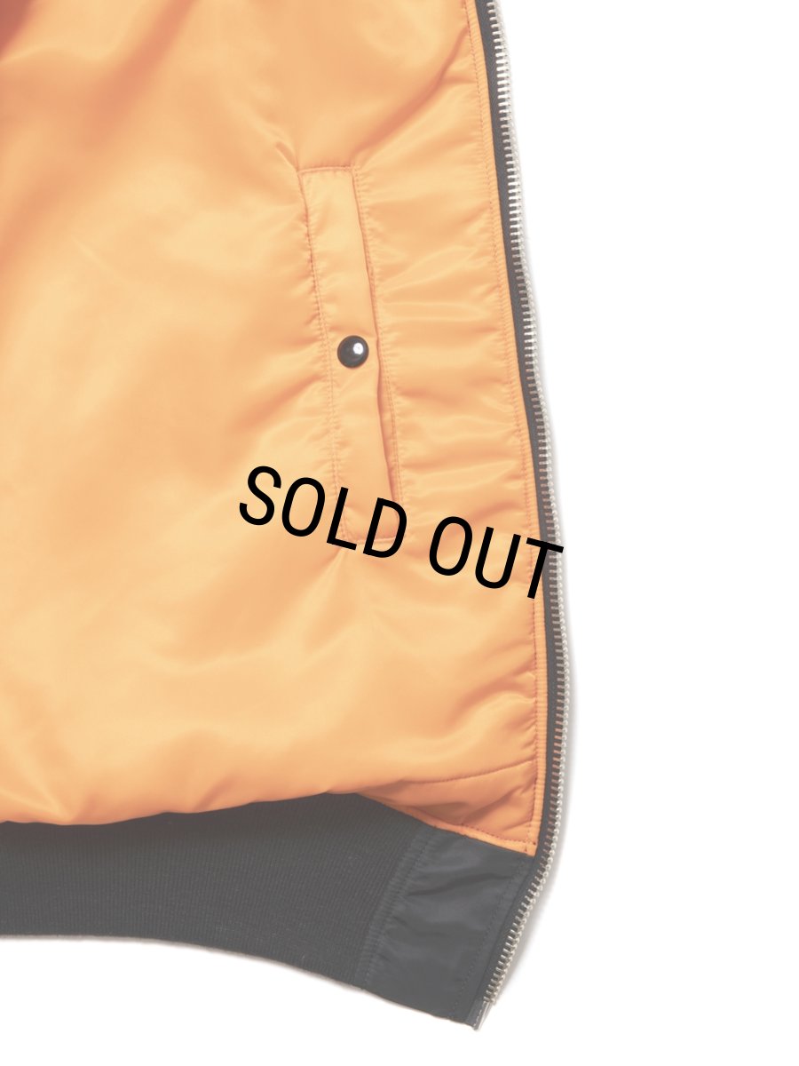 画像4: COOTIE PRODUCTIONS/Error Fit MA-1 Flight Jacket（Black）［エラーフィットMA-1フライトJKT-24秋冬］ (4)