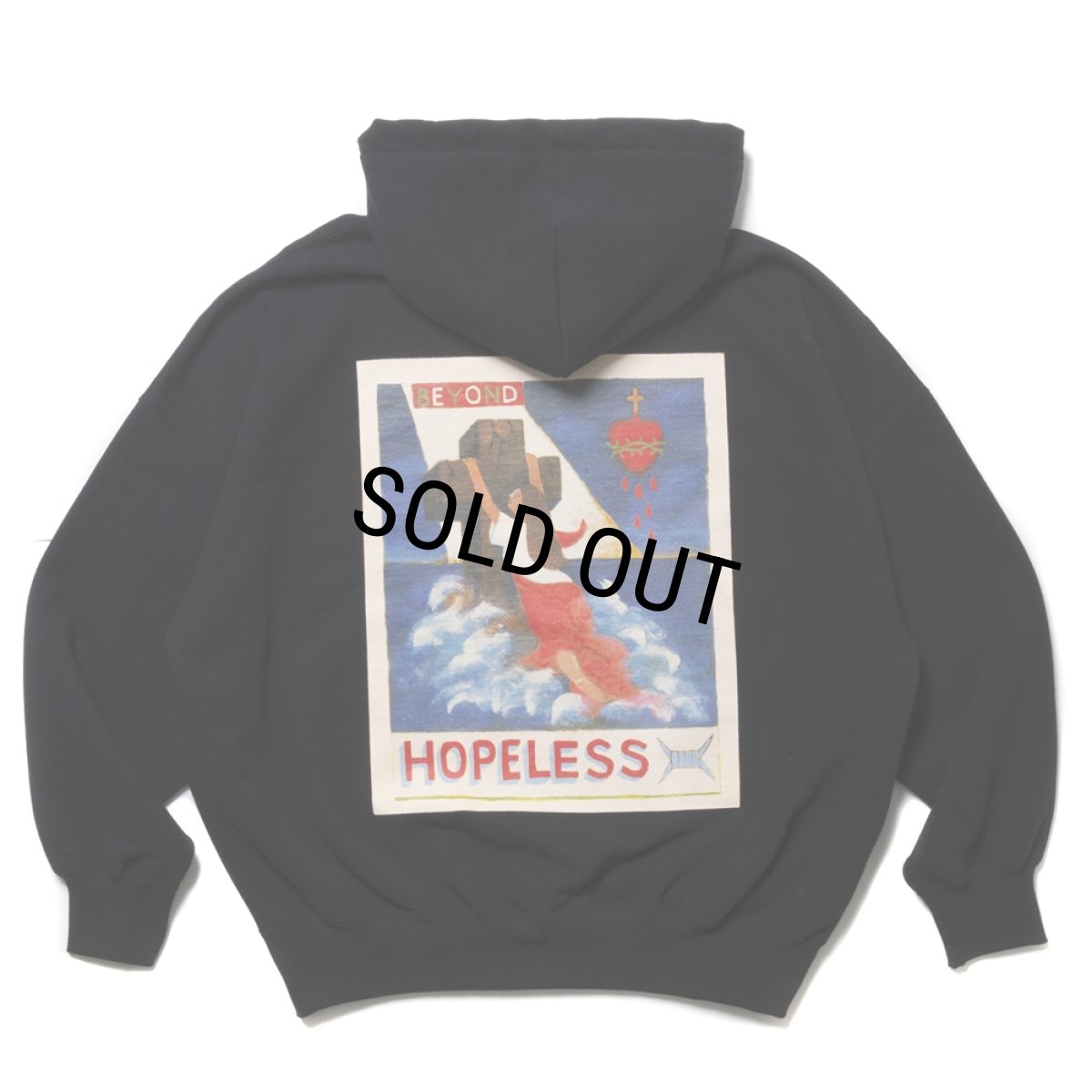 画像1: COOTIE PRODUCTIONS/Print Sweat Hoodie（BEYOND HOPELESS）（Black）［スウェットフーディー-24秋冬］ (1)