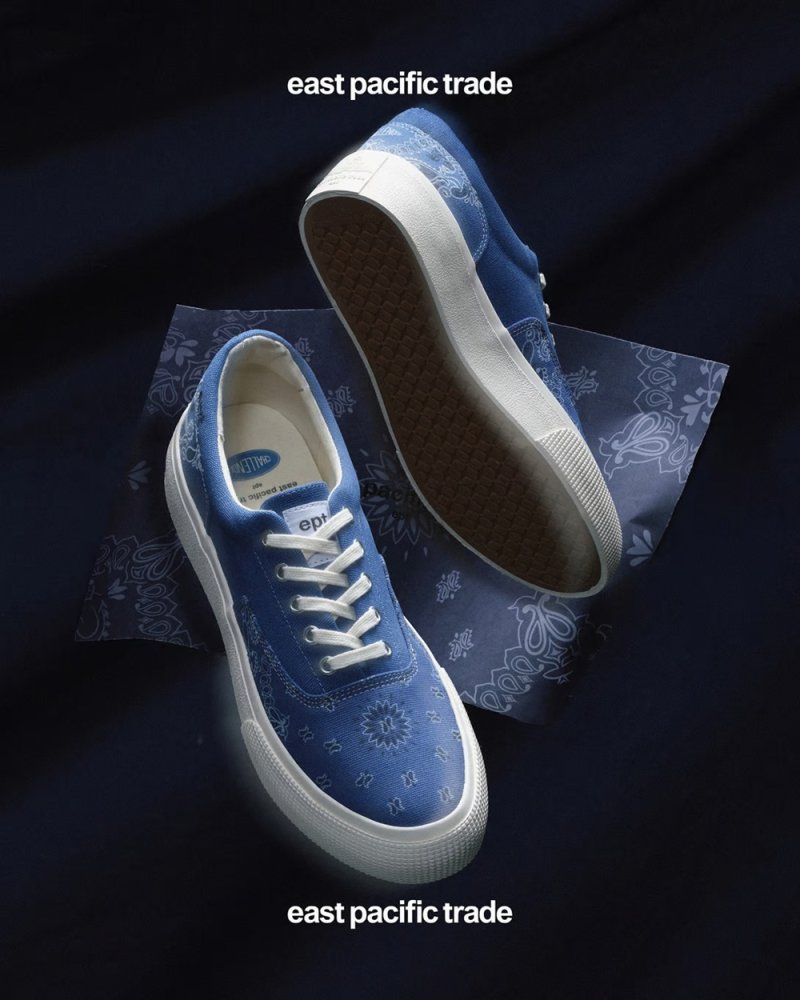 画像3: CHALLENGER/BANDANA SNEAKERS（×ept）（NAVY）［バンダナスニーカー-24秋冬］