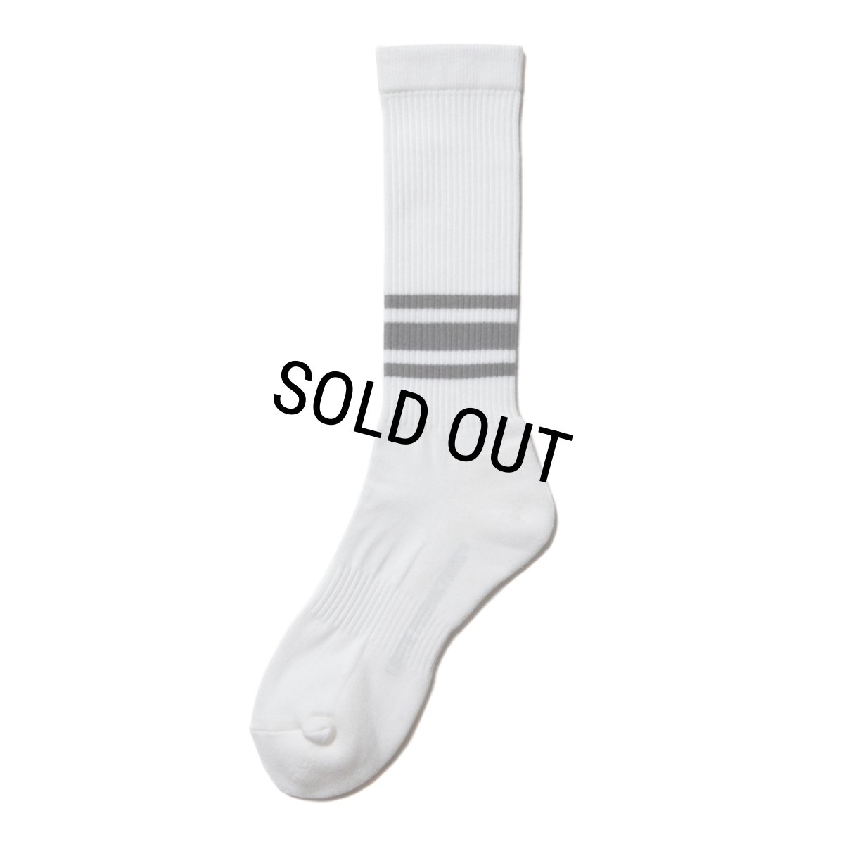 画像1: COOTIE PRODUCTIONS/Raza High Socks（Border）（Off White）［ハイソックス-24秋冬］ (1)