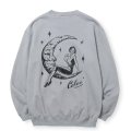 【30％OFF】CALEE/SYNDICATE RETRO GIRL CREW NECK SW ＜NATURALLY PAINT DESIGN＞（GRAY）［クルーネックスウェット-24秋冬］