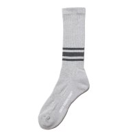 COOTIE PRODUCTIONS/Raza High Socks（Border）（Ash Gray）［ハイソックス-24秋冬］