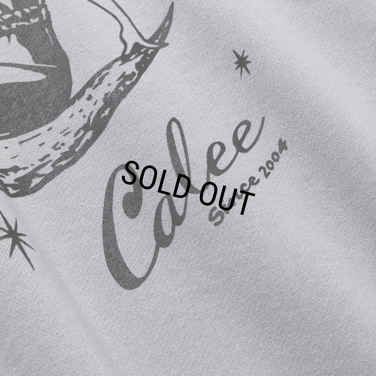 画像7: 【30％OFF】CALEE/SYNDICATE RETRO GIRL CREW NECK SW ＜NATURALLY PAINT DESIGN＞（GRAY）［クルーネックスウェット-24秋冬］ (7)