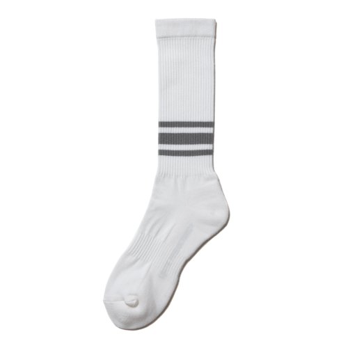他の写真1: COOTIE PRODUCTIONS/Raza High Socks（Border）（Off White）［ハイソックス-24秋冬］