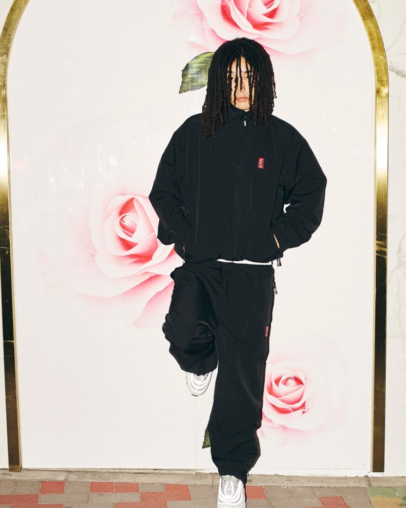 画像3: BlackEyePatch/SMALL HWC POLY TRACK JACKET(BLACK)