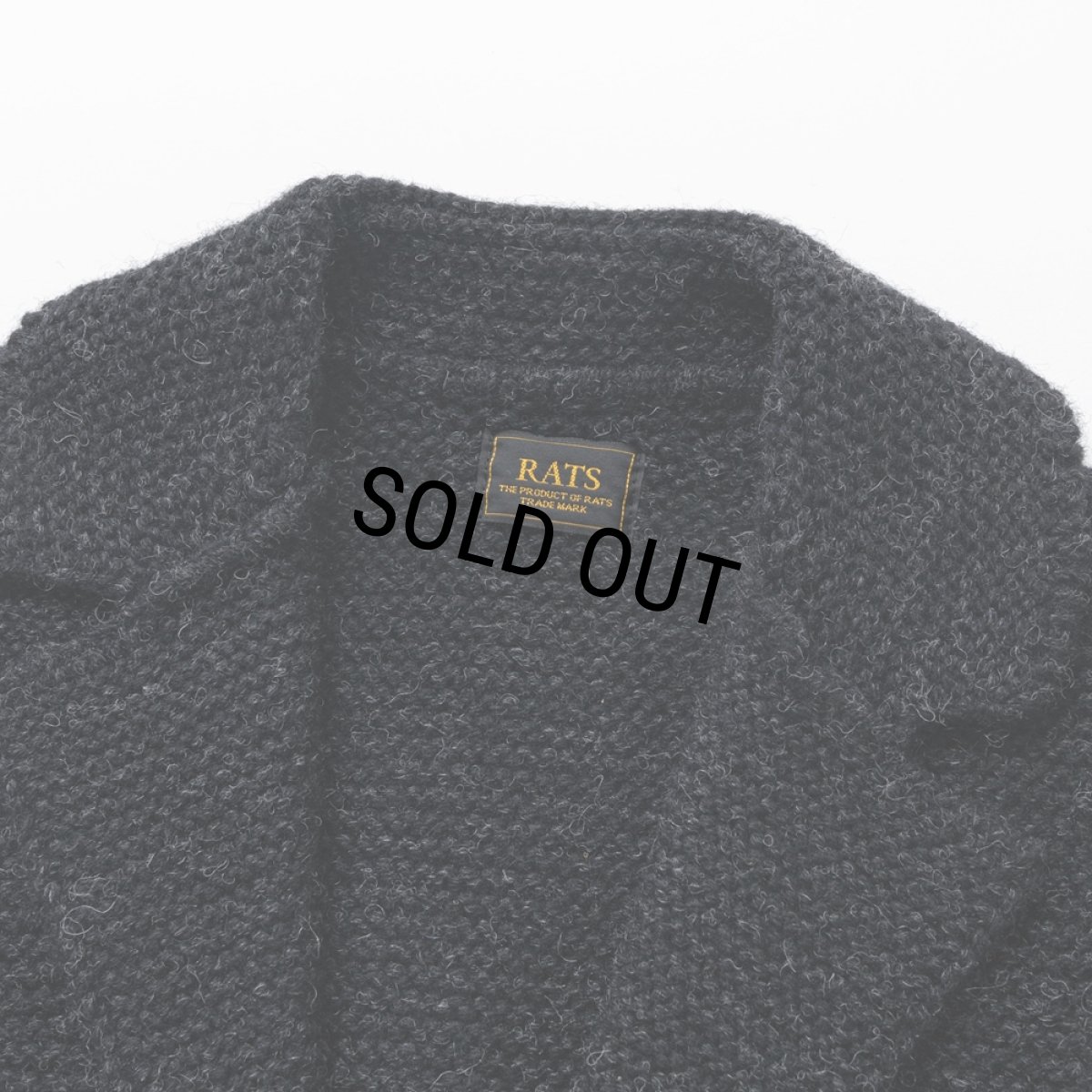 画像3: RATS/3B KNIT JKT（BLACK GRAY）［3ボタンニットJKT-24秋冬］ (3)