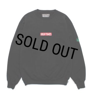 WACKO MARIA/HIGH TIMES / HEAVY WEIGHT CREW NECK SWEAT SHIRT（BLACK