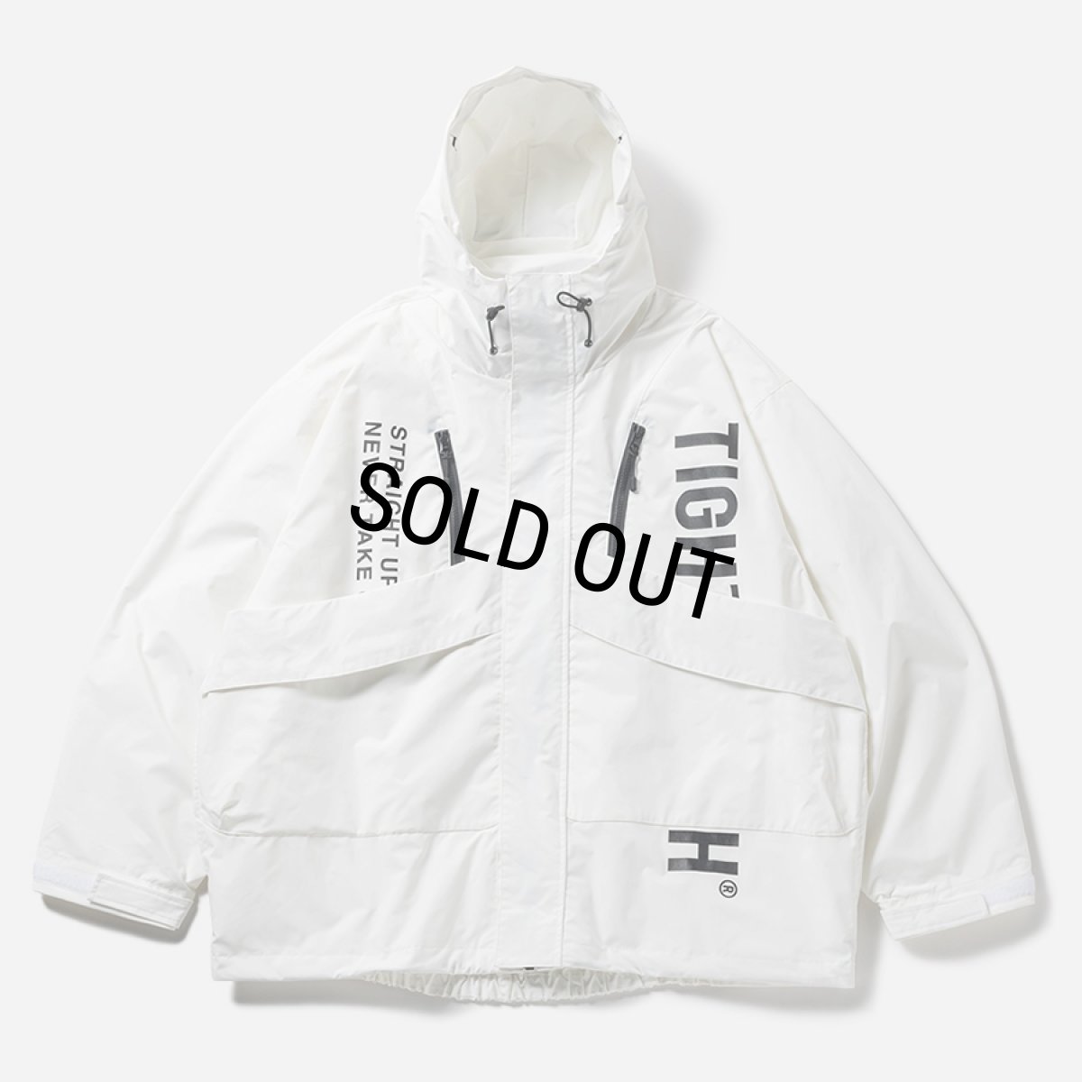 画像1: 【30%OFF】TIGHTBOOTH/HOODED TACTICAL JACKET（White）［フーデッドタクティカルJKT-24秋冬］ (1)
