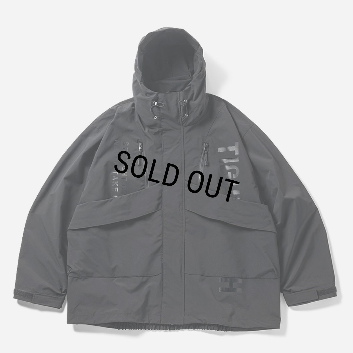 画像1: 【30%OFF】TIGHTBOOTH/HOODED TACTICAL JACKET（Black）［フーデッドタクティカルJKT-24秋冬］ (1)