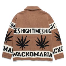 画像2: WACKO MARIA/HIGH TIMES / COWICHAN SWEATER（BROWN）［カウチンセーター-24秋冬］ (2)