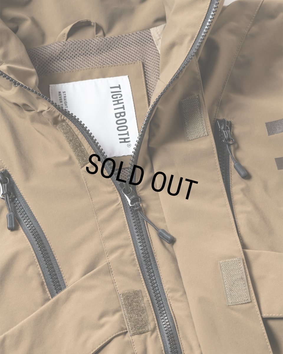 画像4: 【30%OFF】TIGHTBOOTH/HOODED TACTICAL JACKET（Khaki）［フーデッドタクティカルJKT-24秋冬］ (4)