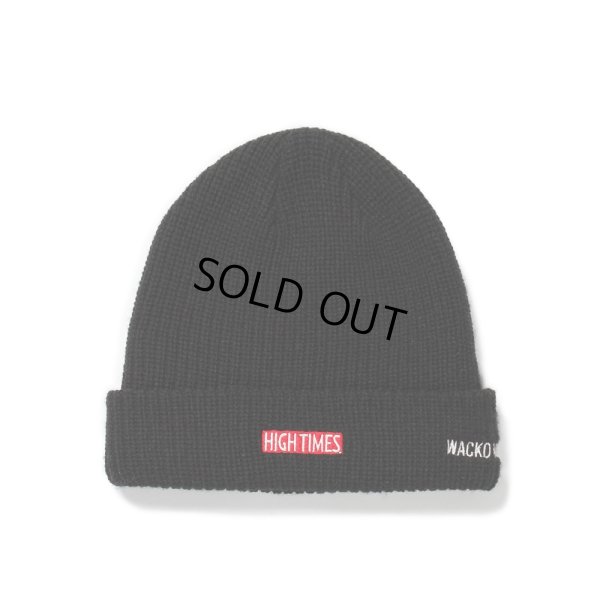 画像1: WACKO MARIA/HIGH TIMES / WATCH CAP（BLACK）［ニットキャップ-24秋冬］