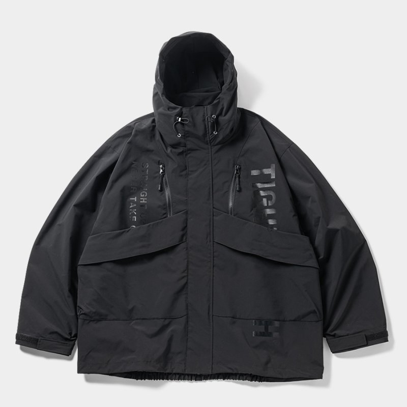 画像1: 【30%OFF】TIGHTBOOTH/HOODED TACTICAL JACKET（Black）［フーデッドタクティカルJKT-24秋冬］