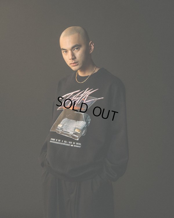 画像2: 【30%OFF】TIGHTBOOTH/INITIAL T CREW SWEAT SHIRT（Black）［クルーネックスウェット-24秋冬］