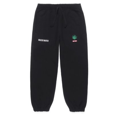 画像1: WACKO MARIA/HIGH TIMES / HEAVY WEIGHT SWEAT PANTS（BLACK）［スウェットパンツ-24秋冬］