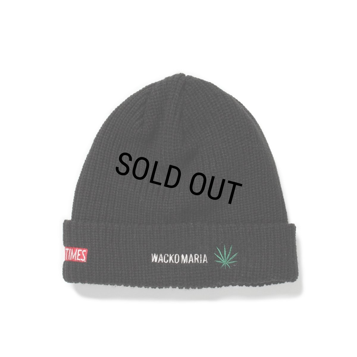 画像2: WACKO MARIA/HIGH TIMES / WATCH CAP（BLACK）［ニットキャップ-24秋冬］ (2)