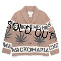 WACKO MARIA/HIGH TIMES / COWICHAN SWEATER（BROWN）［カウチンセーター-24秋冬］