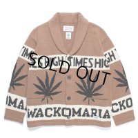 WACKO MARIA/HIGH TIMES / COWICHAN SWEATER（BROWN）［カウチンセーター-24秋冬］