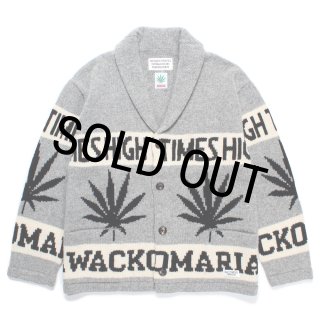 WACKO MARIA/HIGH TIMES / COWICHAN SWEATER（GRAY）［カウチン