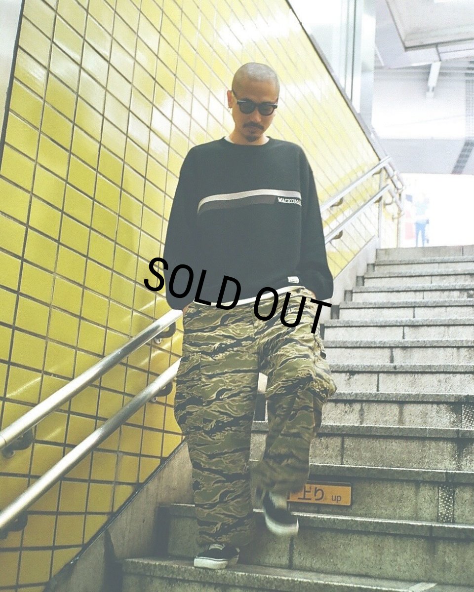 画像3: WACKO MARIA/MIDDLE WEIGHT SWEAT SHIRT（BLACK）［クルーネックスウェット-24秋冬］ (3)