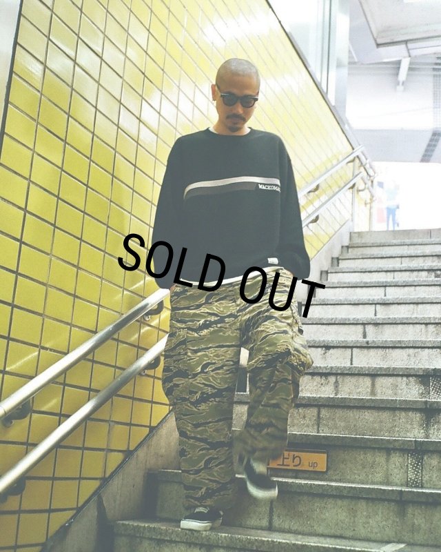 WACKO MARIA/MIDDLE WEIGHT SWEAT SHIRT（BLACK）［クルーネック