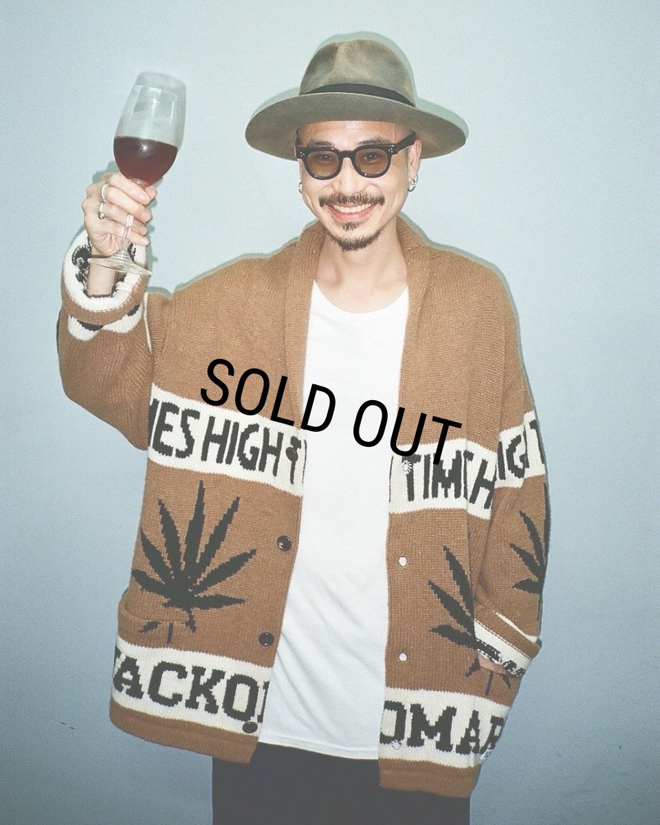 画像3: WACKO MARIA/HIGH TIMES / COWICHAN SWEATER（BROWN）［カウチンセーター-24秋冬］ (3)