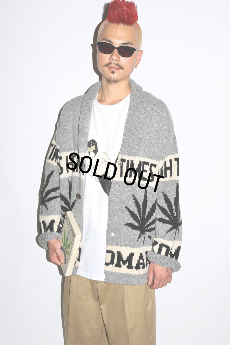画像3: WACKO MARIA/HIGH TIMES / COWICHAN SWEATER（GRAY）［カウチンセーター-24秋冬］ (3)