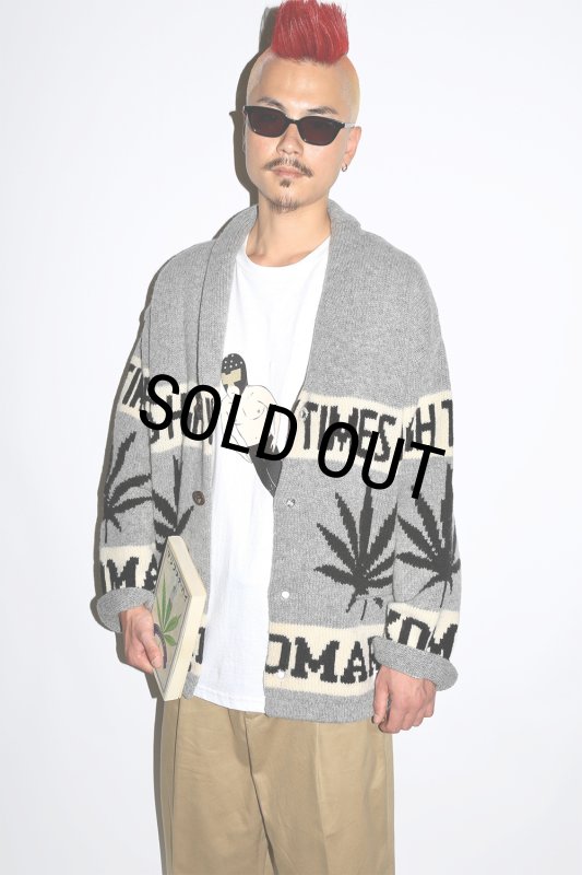 WACKO MARIA/HIGH TIMES / COWICHAN SWEATER（GRAY）［カウチン