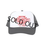 PORKCHOP/BAR&SHIELD MESH CAP（BLACK）［メッシュキャップ-24秋冬］
