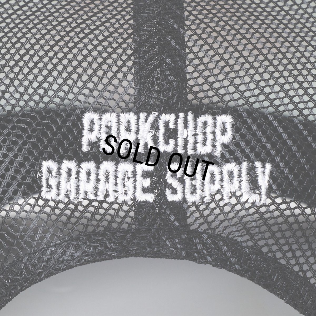 画像4: PORKCHOP/BAR&SHIELD MESH CAP（BLACK）［メッシュキャップ-24秋冬］ (4)