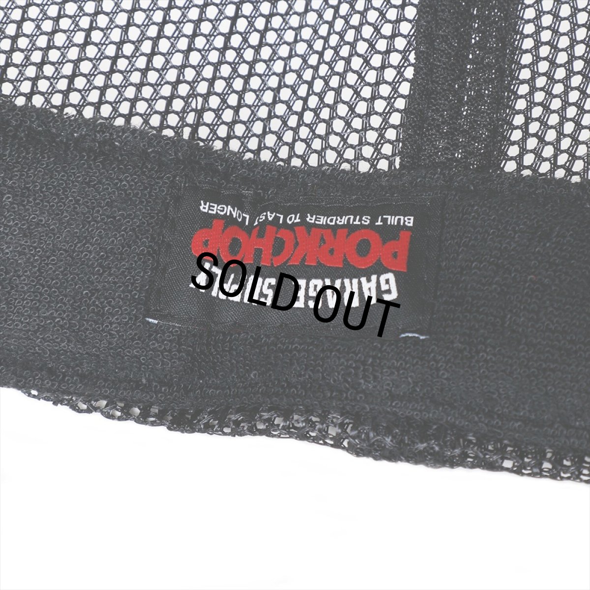 画像5: PORKCHOP/BAR&SHIELD MESH CAP（BLACK）［メッシュキャップ-24秋冬］ (5)
