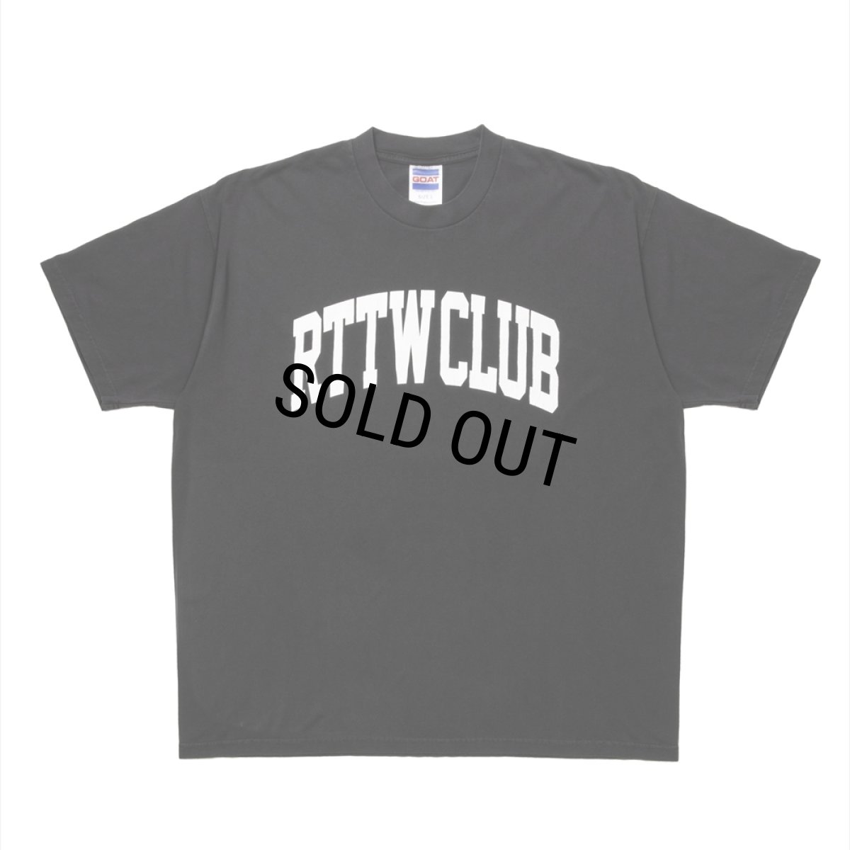 画像1: 【20％OFF】ROTTWEILER/RTTW.C TEE（CHARCOAL）［ピグメント染めプリントT-25春夏］ (1)