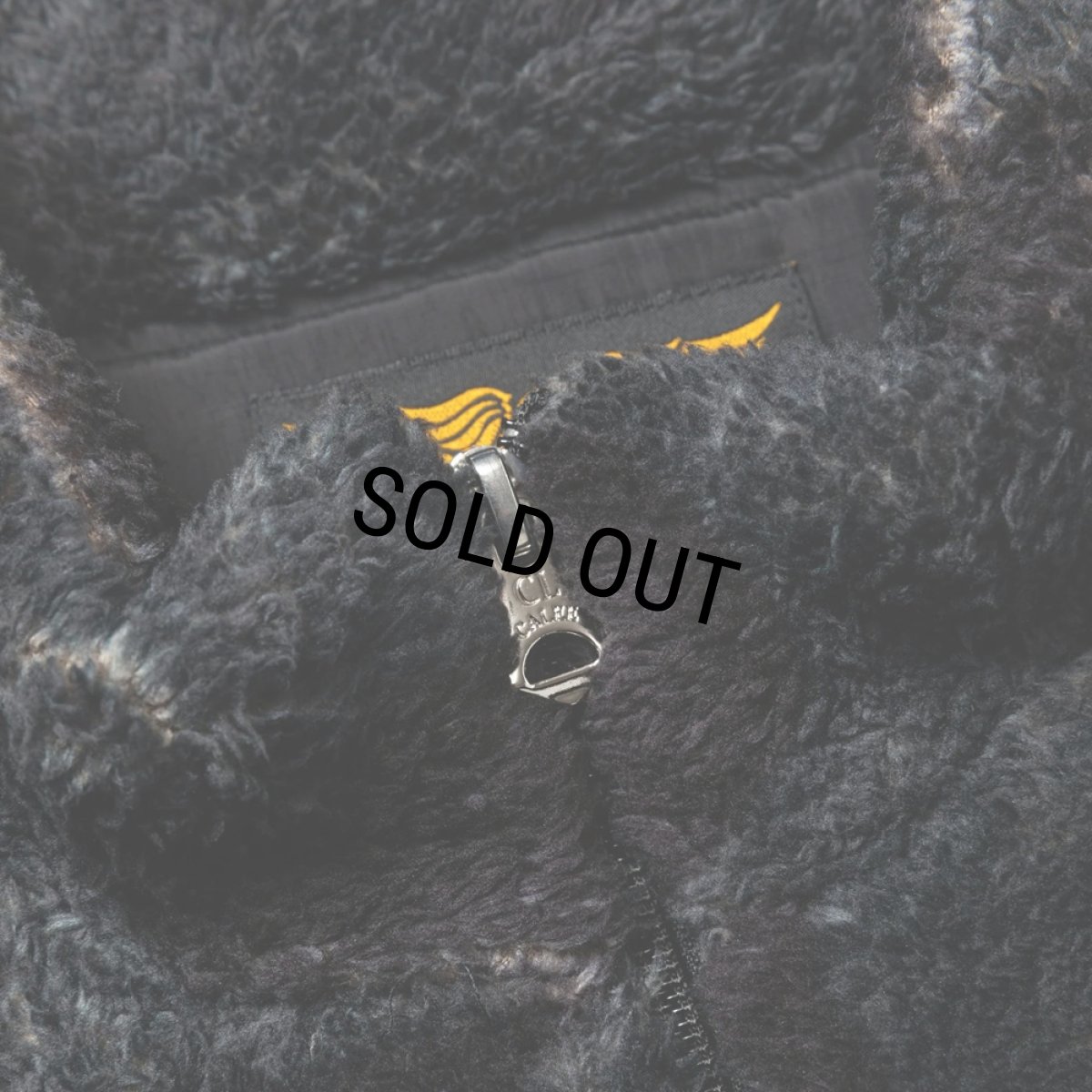 画像4: 【40%OFF】CALEE/NYLON RIP FLEECE TRACK TYPE JACKET ＜SNAKE PATTERN＞（BLACK/CHARCOAL）［フリーストラックタイプJKT-24秋冬］ (4)