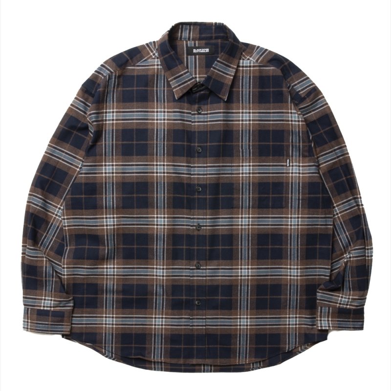 画像1: 【30%OFF】ROTTWEILER/R9 BRUSHED TWILL SHIRT（BROWN）［ブラッシュドツイルシャツ-25春夏］