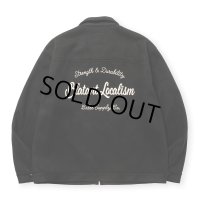 CALEE/PE MELTON SWINGTOP ＜BLATANT LOCALISM＞（BLACK）［PEメルトンスウィングトップ-24秋冬］