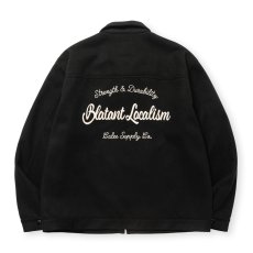 画像1: CALEE/PE MELTON SWINGTOP ＜BLATANT LOCALISM＞（BLACK）［PEメルトンスウィングトップ-24秋冬］ (1)