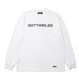 画像1: ROTTWEILER/R9 LOGO LS TEE（WHITE）［オリジナル長袖T-25春夏］ (1)