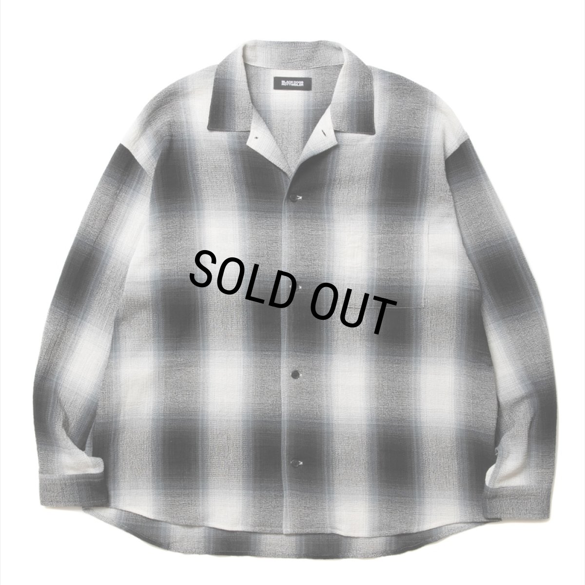 画像1: ROTTWEILER/R9 CHAMPION CHECK SHIRT（BLACK）［チャンピオンチェックシャツ-25春夏］ (1)