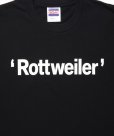 画像4: ROTTWEILER/RW TEE（BLACK）［プリントT-25春夏］