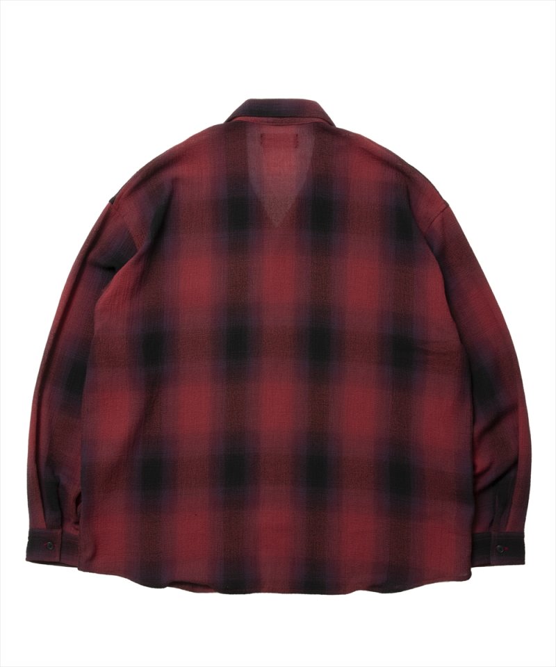 画像2: 【30％OFF】ROTTWEILER/R9 CHAMPION CHECK SHIRT（RED）［チャンピオンチェックシャツ-25春夏］