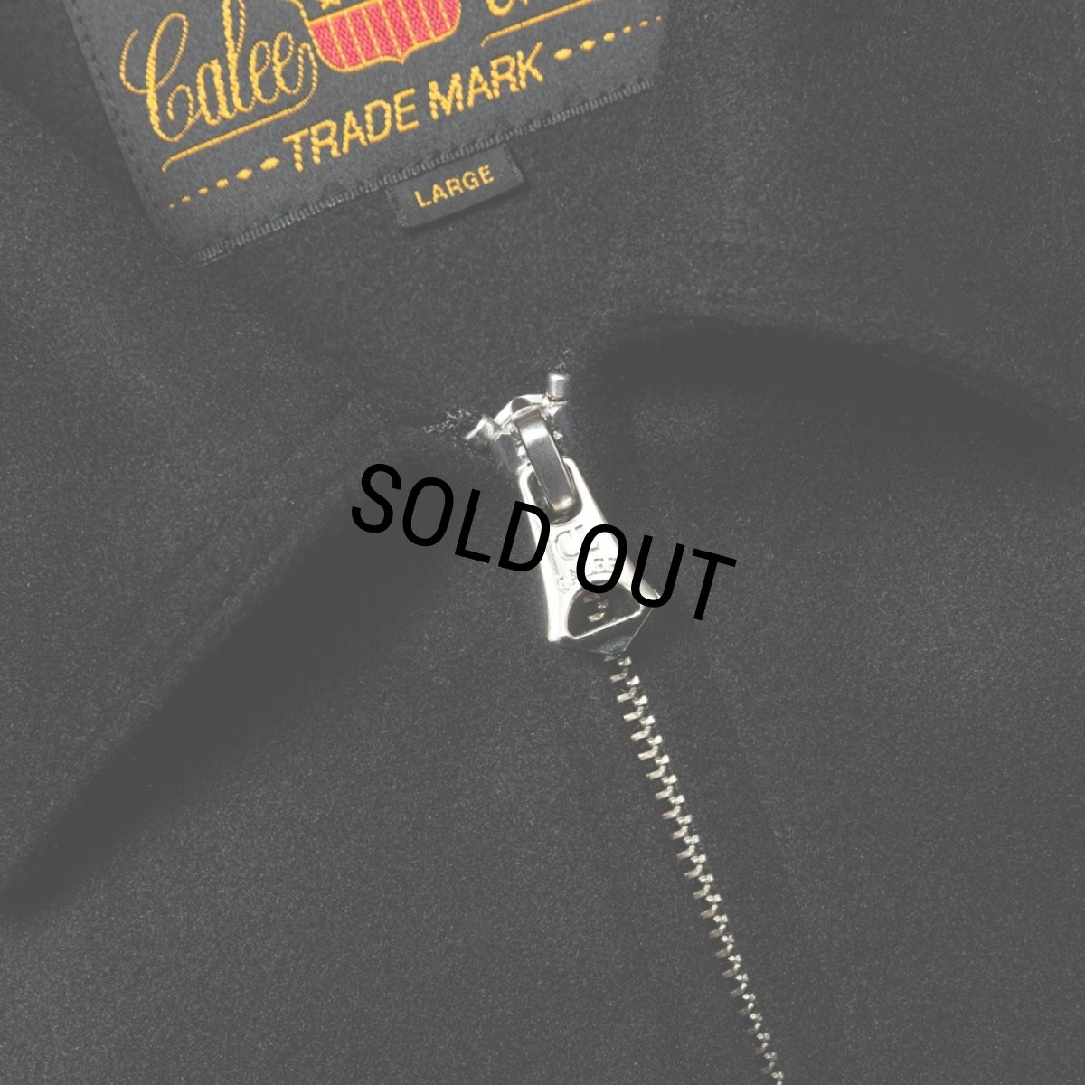 画像4: CALEE/PE MELTON SWINGTOP ＜BLATANT LOCALISM＞（BLACK）［PEメルトンスウィングトップ-24秋冬］ (4)