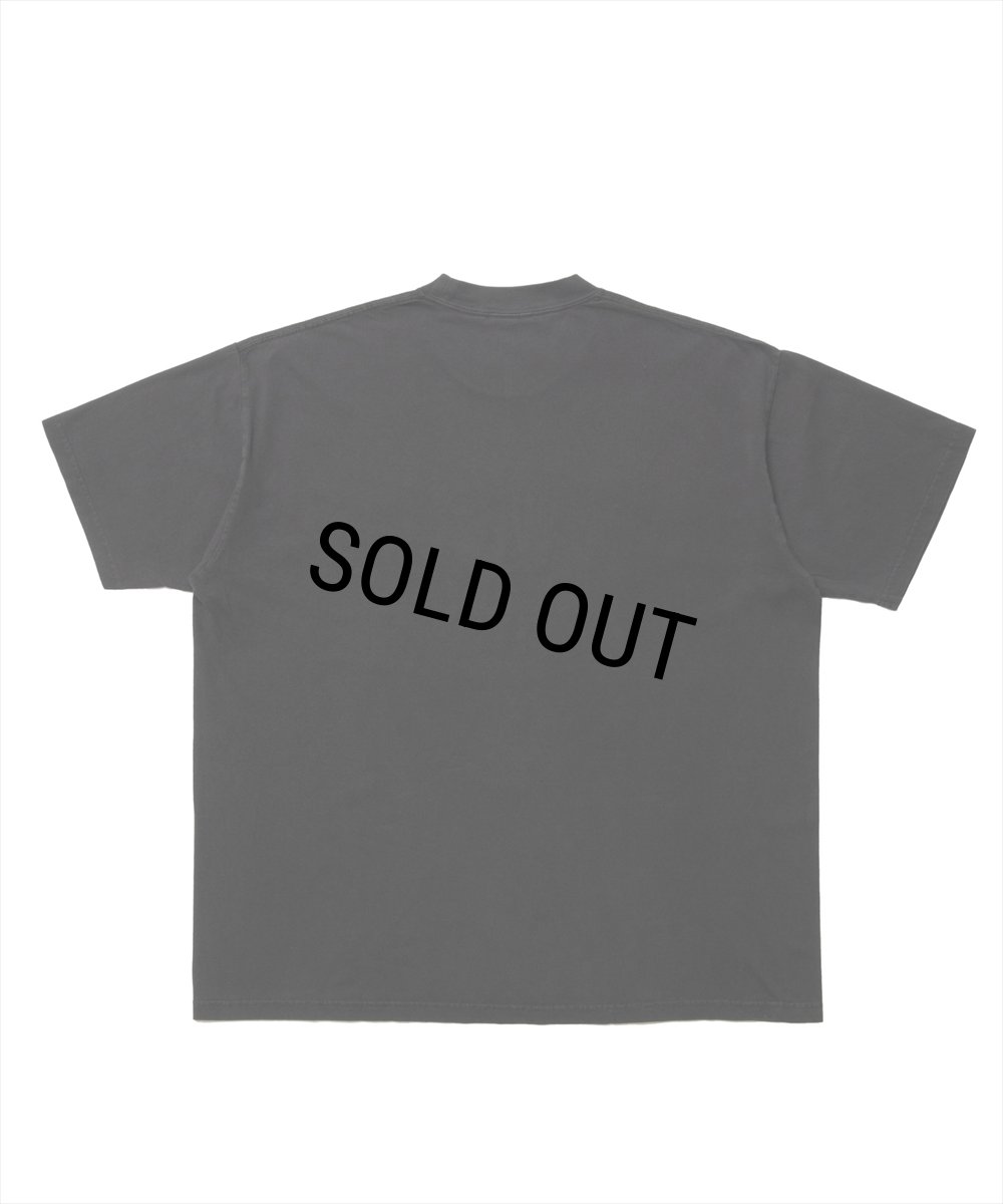 画像2: 【20％OFF】ROTTWEILER/RTTW.C TEE（CHARCOAL）［ピグメント染めプリントT-25春夏］ (2)