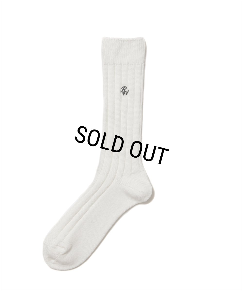 画像2: 【20%OFF】ROTTWEILER/R9 PURPLE SOX（WHITE）［ソックス-25春夏］ (2)